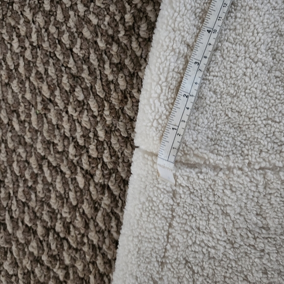 Frame Sherpa Fleece Oversized Off White Jacket Womens Size S - Picture 8 of 14